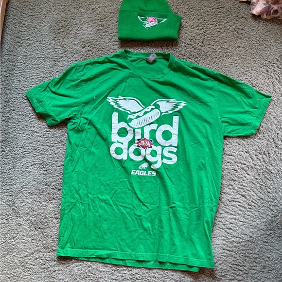 Next Level Apparel Other - BUNDLE.. 2 Items..Philadelphia EAGLES T-Shirt & Hat Vibrant Green Tee XL